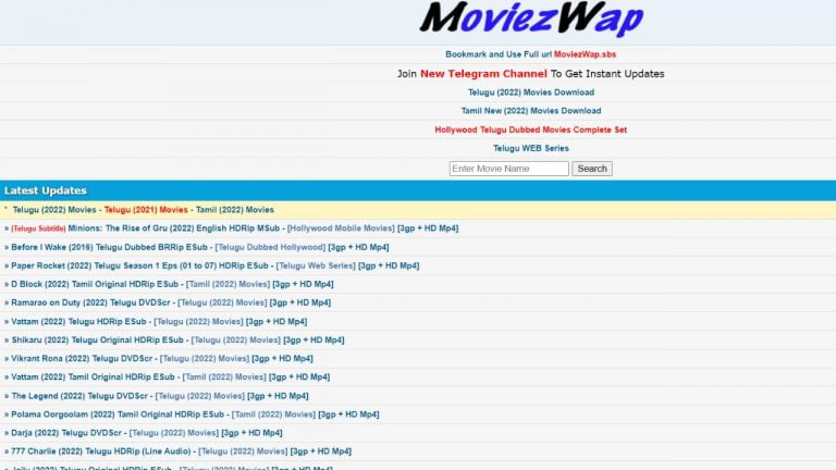 Moviezwap 2022 Bollywood, Tamil, Hollywood, Telugu Movies HD Download MoviezWap.org