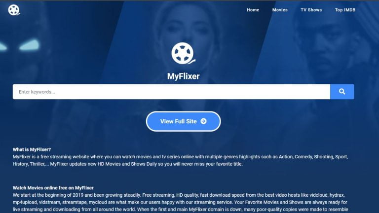 MyFlixer- Watch movies and Series online free in Full HD on MyFlixer