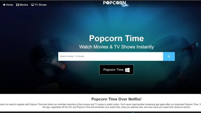 Popcorn Time - Watch Movies & TV Shows Instantly for Free