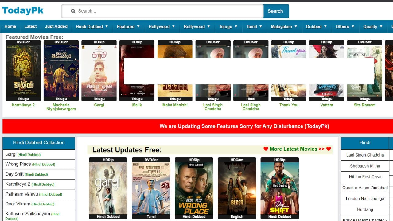 TodayPk 2022- Latest Telugu | Bollywood Movies Watch | easy Download