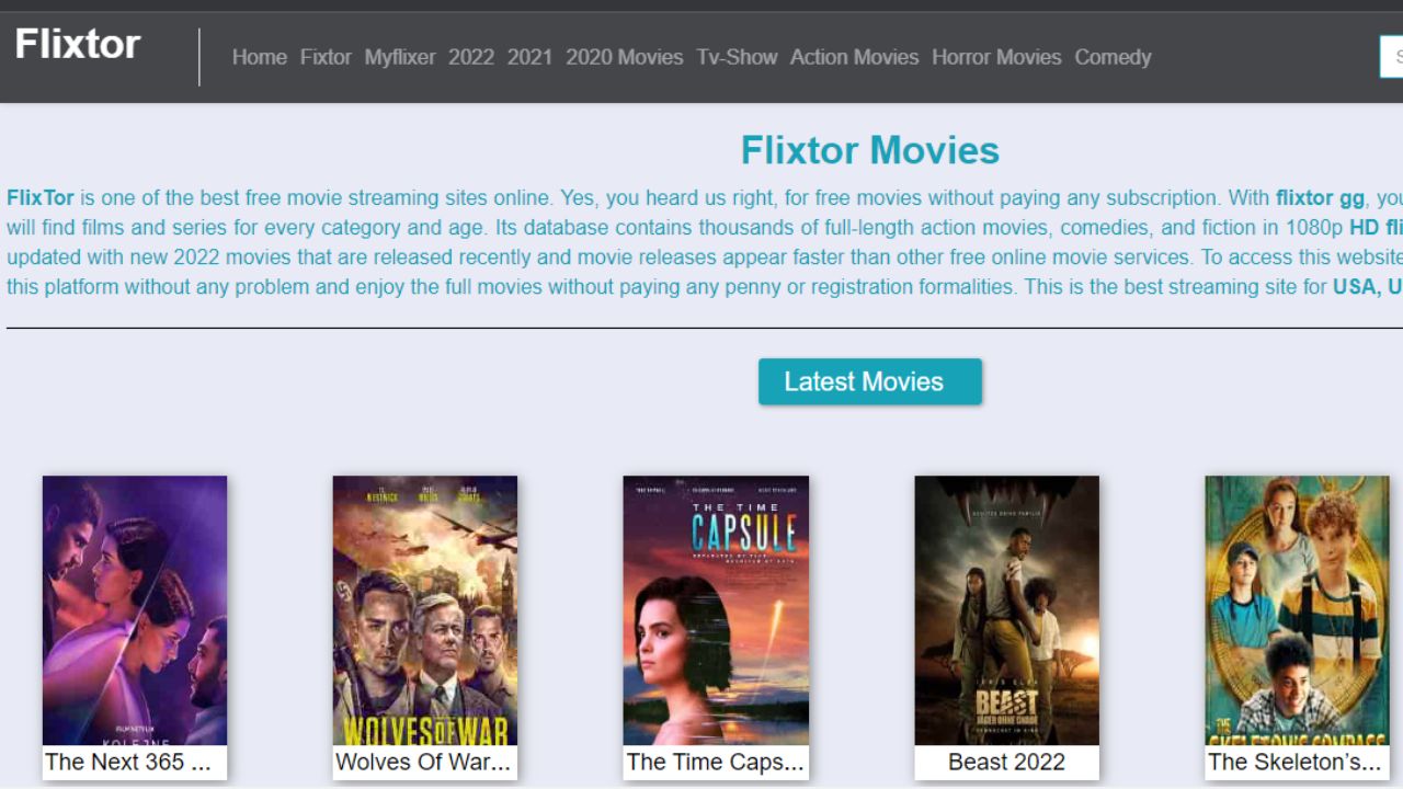 Flixtor 2022 | Watch the Latest Movies and TV Shows for Free