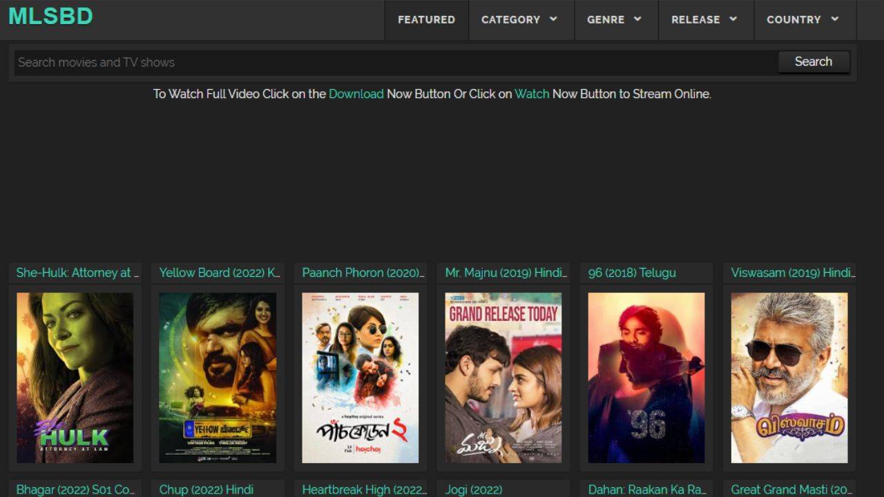 MLSBD 2022: The Biggest Movie Link Store of Bangladesh